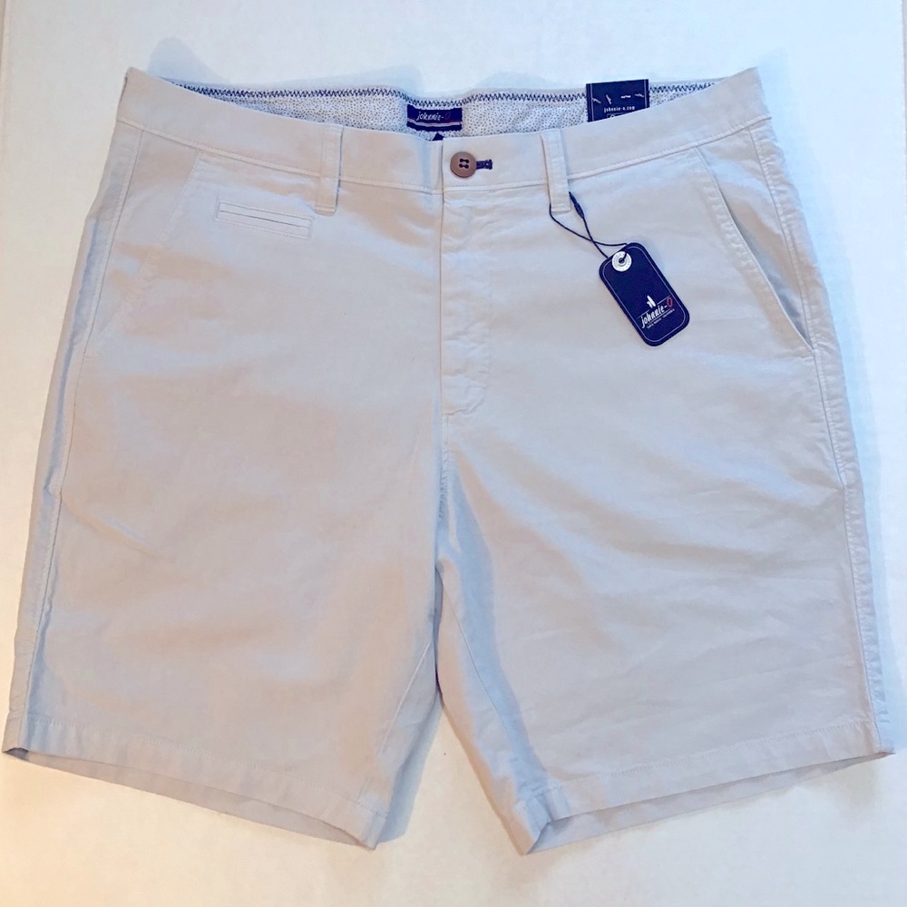 Men’s Cotton Stretch Santiago Shorts | Johnnie-O in Chrome | Size 32